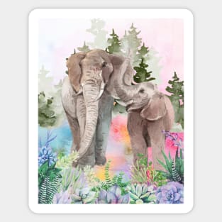 elephants love Sticker